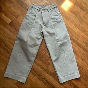 Jess Meany Pleated Structured Wide Leg Pants size 26-27